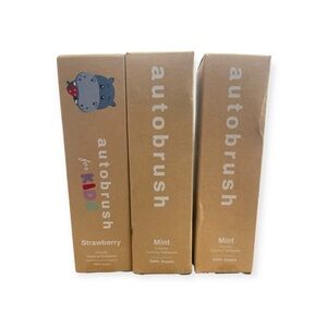 Kids and Adult Foaming Toothpaste Trio - Strawberry & Mint